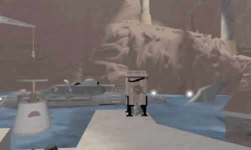 塔の地下潜水艦前